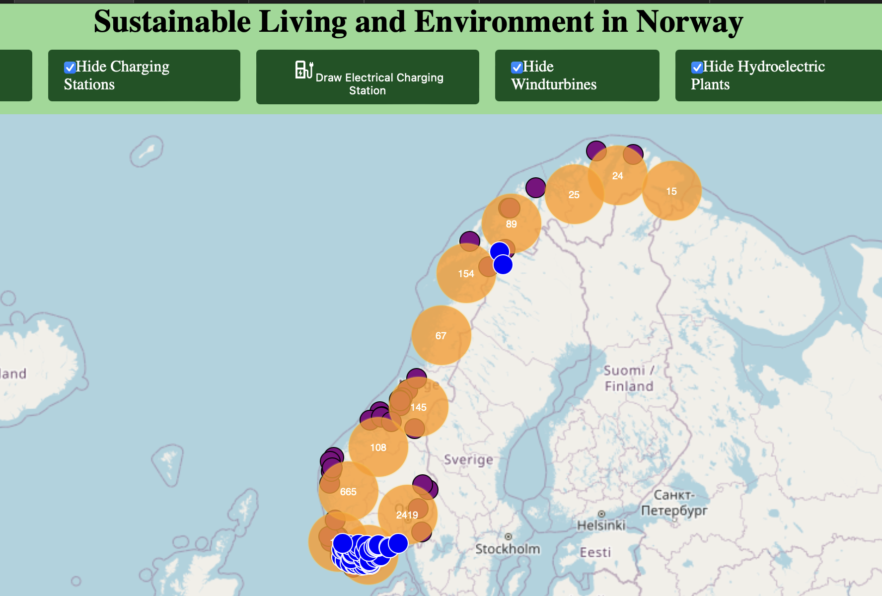 Interactive Map Visualisation